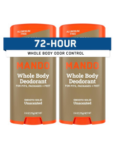 Desodorante Corporal Mando Barra Sólida 74.9g - Sin Fragancia