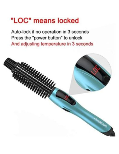 Plancha de Rizar PHOEBE 1" Cerámica Tourmalina Doble Voltaje