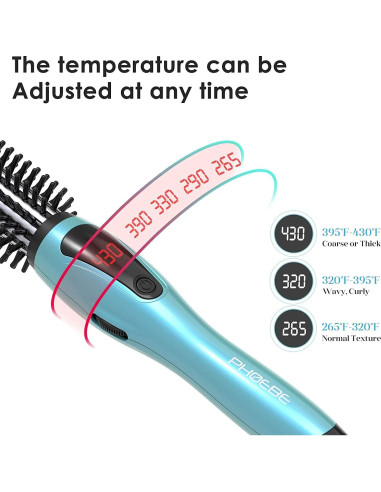 Plancha de Rizar PHOEBE 1" Cerámica Tourmalina Doble Voltaje