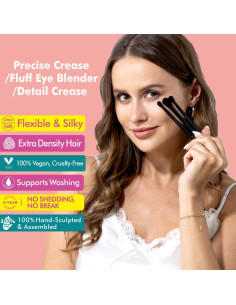 Juego de Brochas para Sombra de Ojos Bueart Design - Pelo Sintético Suave 2