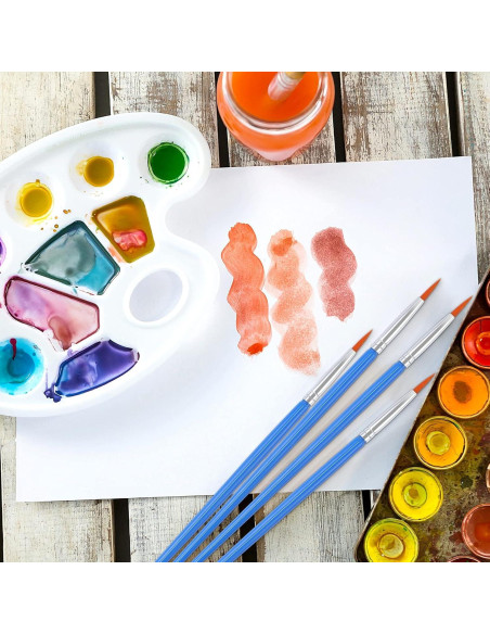 60 Pinceles Redondos DECYOOL para Pintura de Detalle