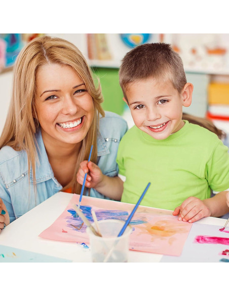 60 Pinceles Redondos DECYOOL para Pintura de Detalle