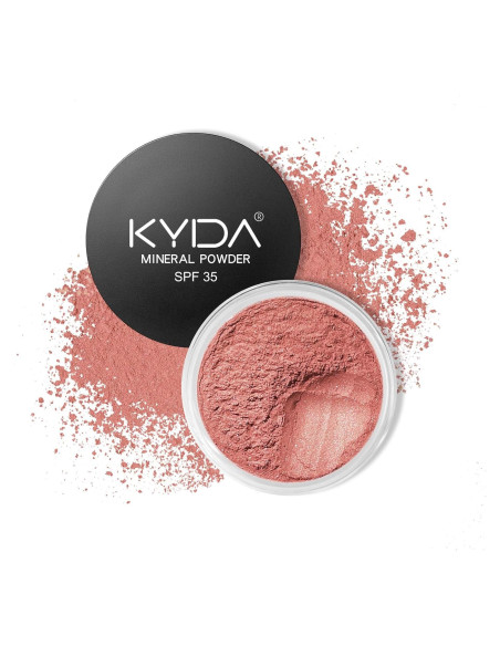 Rubor en Polvo Mineral KYDA SPF 35 Rosa Brillante 49.6g