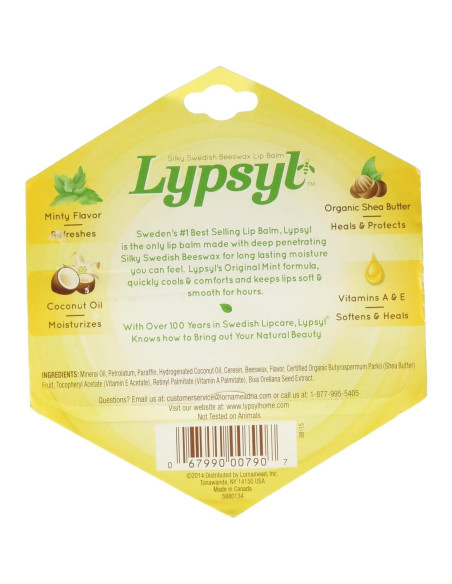 Bálsamo Labial Hidratante Lypsyl Original 2.83g - Paquete de 5