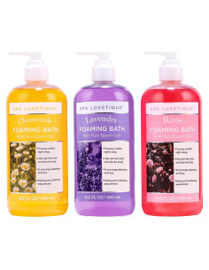 Set de Baño Espumoso Spa Luxetique 1470 ml Aromas Naturales