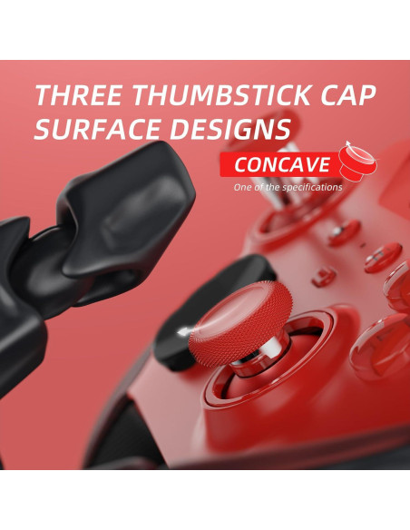 Palancas de Reemplazo eXtremeRate para Xbox Elite 2 - Rojo y Plata