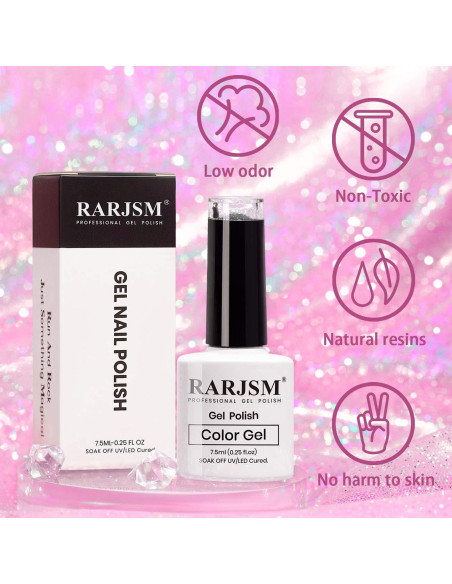 Esmalte de Uñas Gel Rosa Neón RARJSM 7.5ml Brillante