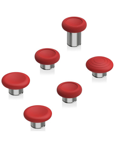 Palancas de Reemplazo eXtremeRate para Xbox Elite 2 - Rojo y Plata