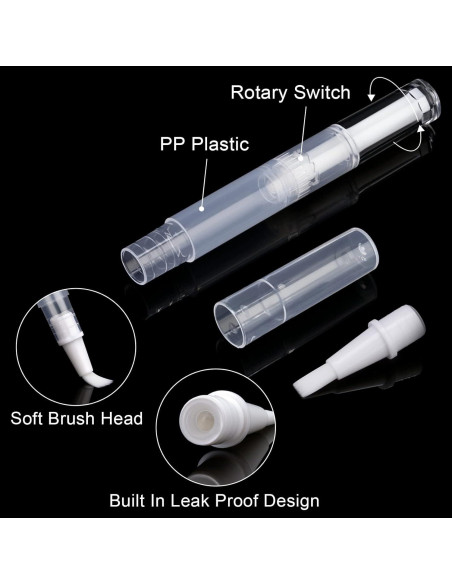 10 Bolígrafos de Aceite Transparentes SOKOSEY 3ml con Pipetas