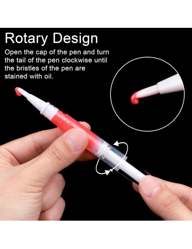 10 Bolígrafos de Aceite Transparentes SOKOSEY 3ml con Pipetas