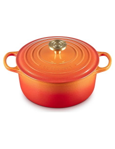 Olla Holandesa Redonda Le Creuset Hierro Fundido 4.26 L Flamme Doree
