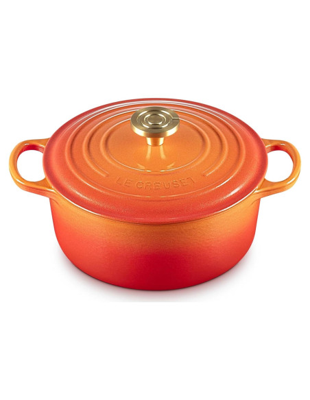 Olla Holandesa Redonda Le Creuset Hierro Fundido 4.26 L Flamme Doree