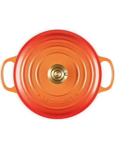 Olla Holandesa Redonda Le Creuset Hierro Fundido 4.26 L Flamme Doree
