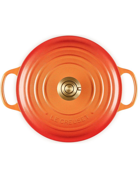 Olla Holandesa Redonda Le Creuset Hierro Fundido 4.26 L Flamme Doree