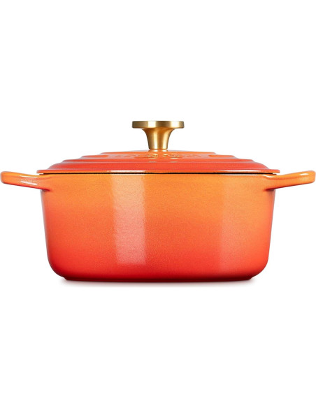 Olla Holandesa Redonda Le Creuset Hierro Fundido 4.26 L Flamme Doree