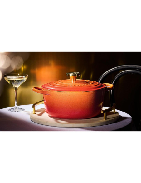 Olla Holandesa Redonda Le Creuset Hierro Fundido 4.26 L Flamme Doree