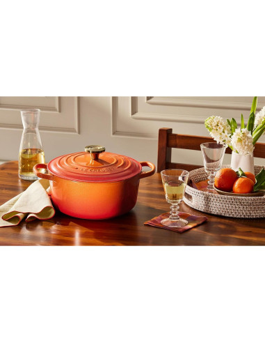 Olla Holandesa Redonda Le Creuset Hierro Fundido 4.26 L Flamme Doree