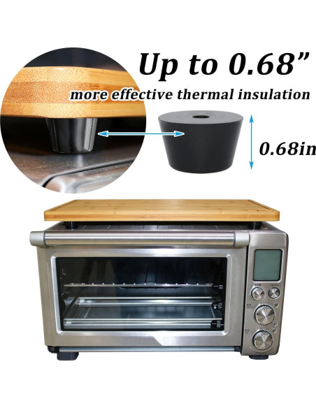 Tabla de Cortar de Bambú Anfu para Horno Breville 44.6x27.6cm Tabla de Cortar de Bambú Anfu para Horno Breville 44.6x27.6cm