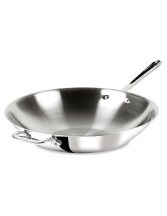 Wok All-Clad D3 Acero Inoxidable 14" (35.56 cm) Inducción