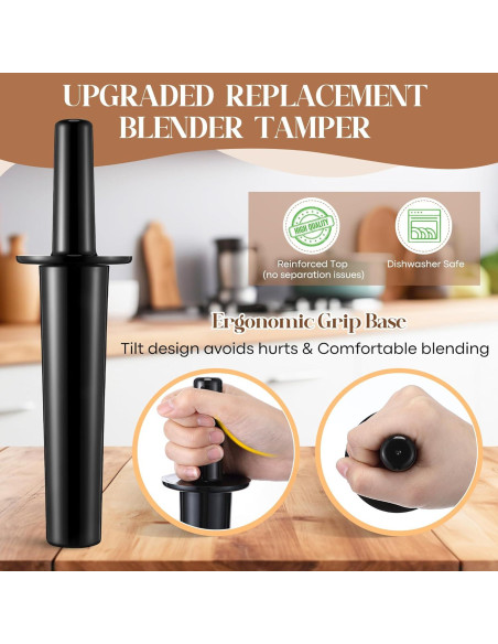 Émbolo y Espátula de Silicona Dunkive para Licuadora Vitamix