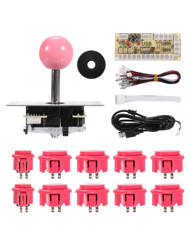 Joystick Arcade DIY MECCANIXITY Rosa 5 Pin USB ABS