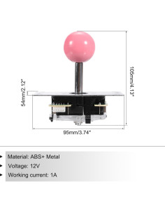 Joystick Arcade DIY MECCANIXITY Rosa 5 Pin USB ABS 2