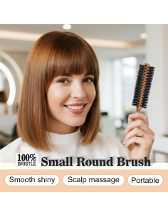 Cepillo Redondo de Cerda de Jabalí SUNBIRD 22.86cm - Antifrizz y Volumen 2