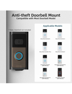 Soporte adhesivo para timbre Ring Video Doorbell - USUAUU 2