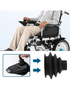 Perilla de Joystick eMagTech + Funda de Goma Negra 2