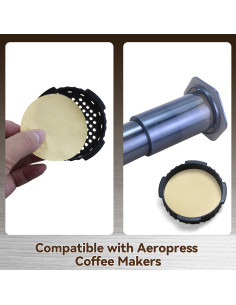 Filtros de Café Desechables Brikinte 1000 Pcs Papel 32.9x14.6 cm 2