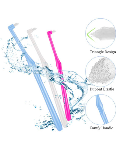 Boao 6 Cepillos de Dientes Tufted Suaves Interdentales
