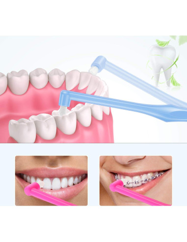 Boao 6 Cepillos de Dientes Tufted Suaves Interdentales