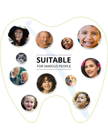 Boao 6 Cepillos de Dientes Tufted Suaves Interdentales