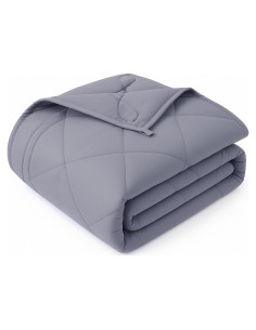 Manta pesada OMYSTYLE 6.8 kg 121.9x182.9 cm gris microfibra