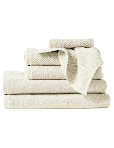 Juego de 6 Toallas Orgánicas Coyuchi Air Weight 100% Algodón