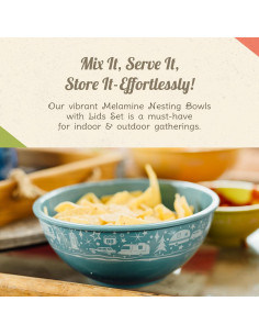 Juego de Tazones Apilables Camp Casual - 4 Piezas Sin BPA 2