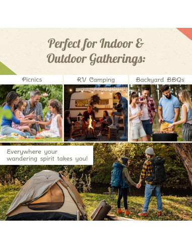 Juego de Tazones Apilables Camp Casual - 4 Piezas Sin BPA