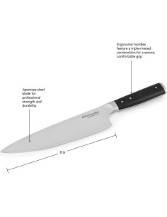 Cuchillo de Chef KitchenAid Forjado 20.32 cm Acero Inoxidable 2