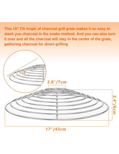 Parrilla de Carbón Onlyfire para Weber 22" - Alta Temperatura 2