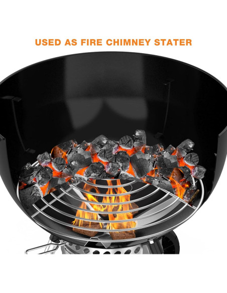 Parrilla de Carbón Onlyfire para Weber 22" - Alta Temperatura