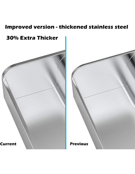 Placa de Acero Inoxidable Skyflame 43.2x32.5 cm para BBQ