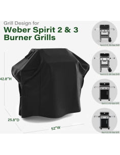 Funda para Parrilla NUPICK para Weber Spirit 200/300 - 132 cm 2