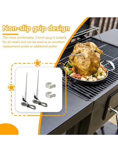 Sonda de Reemplazo Thermopro 2x 106.68 cm con Clip Antideslizante Sonda de Reemplazo Thermopro 2x 106.68 cm con Clip Antideslizante