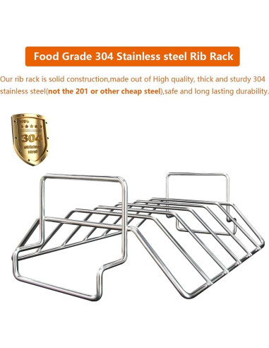 Soporte para Costillas y Pavo DOLAMOTY Acero Inoxidable 45 cm