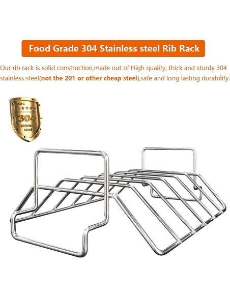 Soporte para Costillas y Pavo DOLAMOTY Acero Inoxidable 45 cm