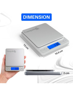 Báscula Digital de Alimentos Tranquilk 3kg Alta Precisión 2
