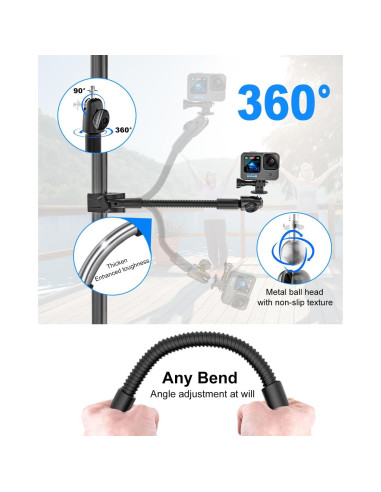 Soporte de cámara con abrazadera Kolasels cuello de ganso