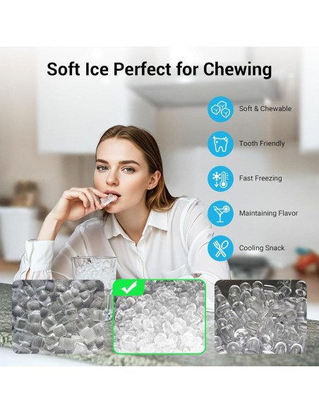 Fabricador de Hielo Nugget FADHOLE 18.14kg/día Autolimpiante