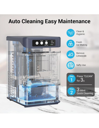 Fabricador de Hielo Nugget FADHOLE 18.14kg/día Autolimpiante