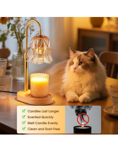 Lámpara Calentadora de Velas Pfxud con Temporizador y Altura Ajustable 2